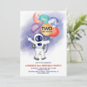 twee de tweede verjaardag van de ruimtevaartplanet kaart (Staand voorkant)