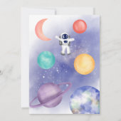 twee de tweede verjaardag van de ruimtevaartplanet kaart (Achterkant)