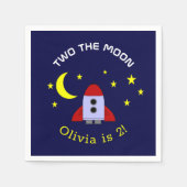 Twee: de tweede verjaardag van het raketschild van servet (Voorkant)