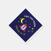 Twee: de tweede verjaardag van het raketschild van servet (Hoek)