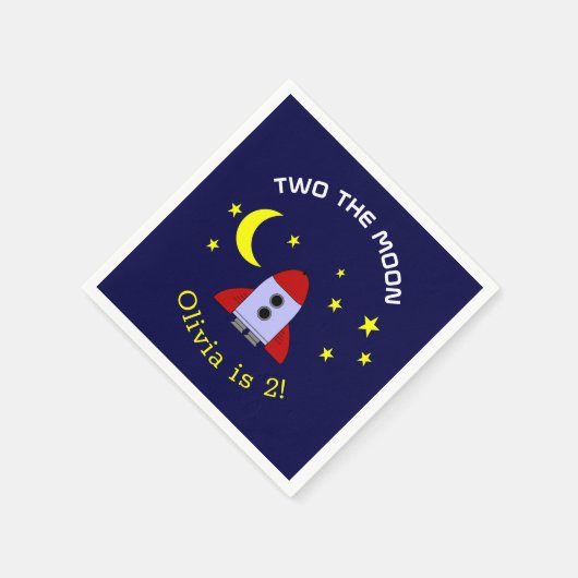 Twee: de tweede verjaardag van het raketschild van servet (Hoek)