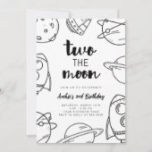 Twee de uitnodiging van de Moon Birthday (Voorkant)