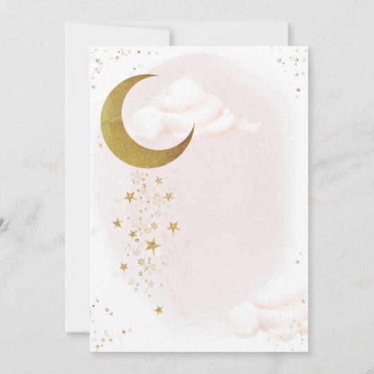 Twee de uitnodiging van de Moon Birthday (Achterkant)