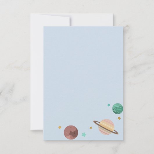 Twee de uitnodiging van de Moon Birthday Party (Achterkant)