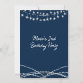 Twee De Verjaardag van de Maan Partij String Light Kaart (Achterkant)