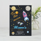 Twee De Verjaardag Van De Waterverf Van De Maan In Kaart (Staand voorkant)