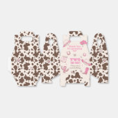 Twee de West Pink Cowgirl verjaardagsfeestje Bedankdoosjes (Uitgevouwen)