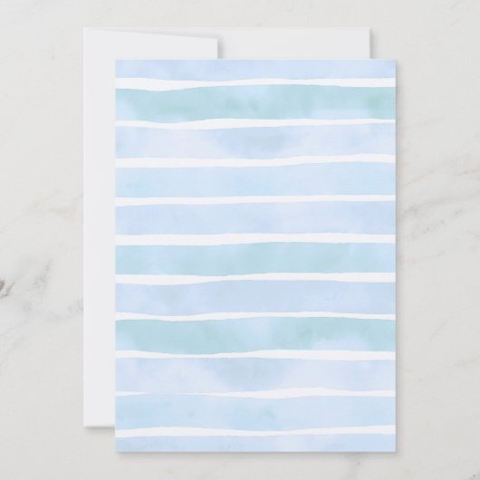 Twee De Zee Boy Ocean 2e Verjaardag Blauw Schattig Kaart (Achterkant)