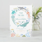 Twee De Zee Jongens 2e Verjaardag Kaart (Staand voorkant)