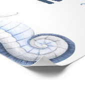 Twee De Zee Oceaan 2e Verjaardagsfeestje Poster te (Hoek)