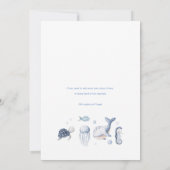 Twee De Zee Oceaan 2e Verjaardagsfeestuitnodiging Kaart (Achterkant)