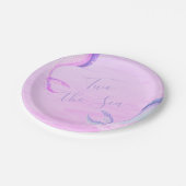 Twee de Zee Zeemeermin Papier Borden Papieren Bordje (Gekanteld)