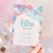 Twee de Zee Zeemeermin Uitnodiging