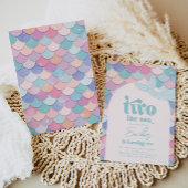 Twee de Zee Zeemeermin Uitnodiging