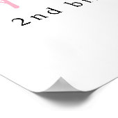 Twee de Zee Zeemeermin Verjaardag Welkomstbord Poster (Hoek)