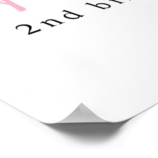 Twee de Zee Zeemeermin Verjaardag Welkomstbord Poster (Hoek)