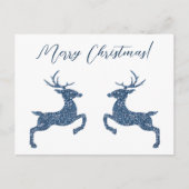 Twee deeg in Faux Blue Glitter look and Custom Tex Briefkaart (Voorkant)