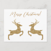 Twee deeg in Faux geel glitter met aangepaste teks Briefkaart (Voorkant)