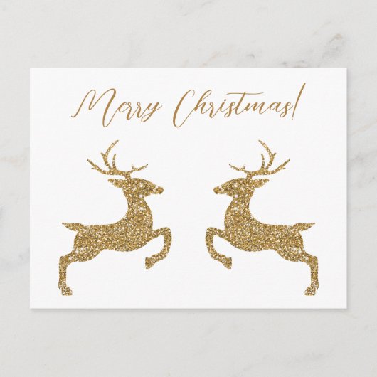 Twee deeg in Faux geel glitter met aangepaste teks Briefkaart (Voorkant)