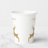 Twee deeg in Faux Glitter Kijk naar tekst Papieren Bekers (Links)