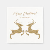 Twee deeg in Faux Glitter Kijk naar tekst Servet (Voorkant)