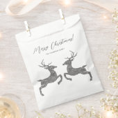 Twee deeg in Faux Silver Glitter met douanetekst Bedankzakje (Geknipt)