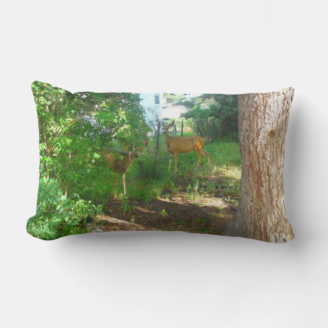 Twee Deer Pillow Kussen (Voorkant)