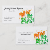 Twee Deers Visitekaartje (Voorkant / Achterkant)