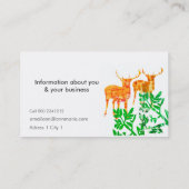 Twee Deers Visitekaartje (Achterkant)