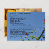 Twee Dessert Recipcard Briefkaart (Voorkant / Achterkant)