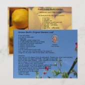 Twee Dessert Recipcard Briefkaart (Voorkant / Achterkant)