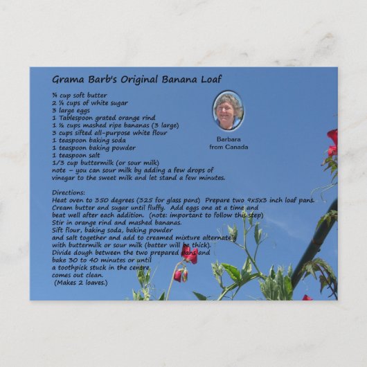 Twee Dessert Recipcard Briefkaart (Voorkant)