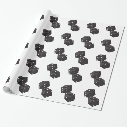 Twee Dice Cadeaupapier (Uitgerold)