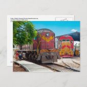 Twee diesellocomotives briefkaart (Voorkant / Achterkant)