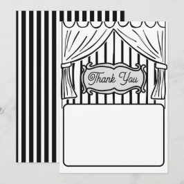 Twee Dimensional Comic Style Hartelijk dank Bedankkaart