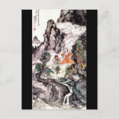 Twee divinities Dansen c. 1924 Japans schilderen Briefkaart (Voorkant)