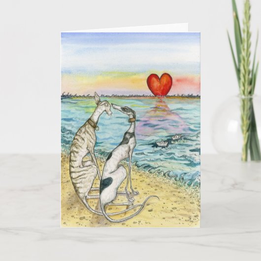 "Twee document boten " Feestdagen Kaart (Voorkant)