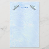 Twee Dolfijnen Briefpapier (Voorkant)