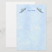 Twee Dolfijnen Briefpapier (Voorkant / Achterkant)