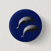 Twee dolfijnen Button (Voorkant)