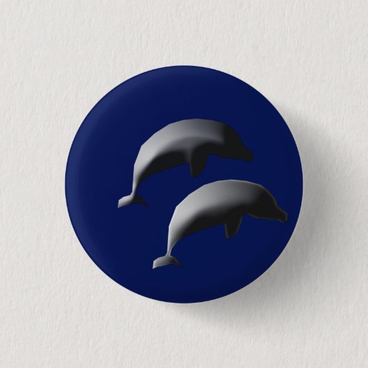 Twee dolfijnen Button (Voorkant)