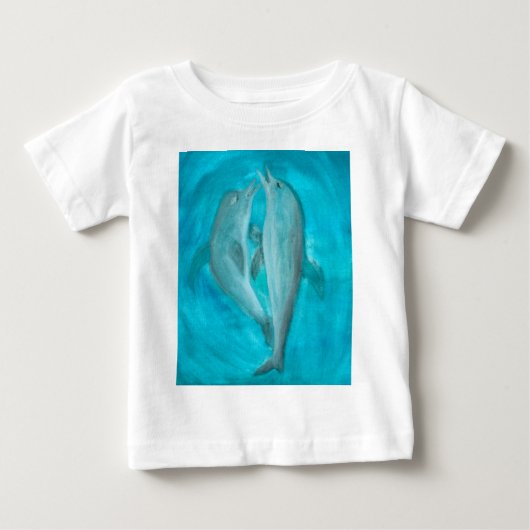 Twee dolfijnen die Wilde en Vrije in de Oceaan spe (Voorkant)