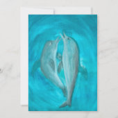 Twee dolfijnen die Wilde en Vrije in de Oceaan spe Kaart (Voorkant)