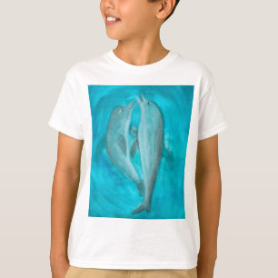 Twee dolfijnen die Wilde en Vrije in de Oceaan spe T-shirt