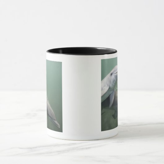 Twee Dolfijnen onder water Mok (Midden)