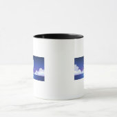 Twee dolfijnen zonder fles springen uit het water mok (Midden)