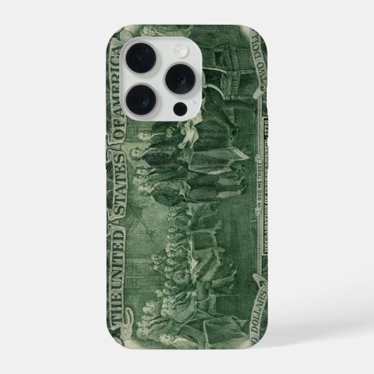 Twee dollar biljet iPhone hoesje (Achterkant)