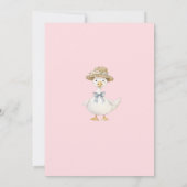 Twee domme gans Daisy verjaardagsfeest uitnodiging (Achterkant)