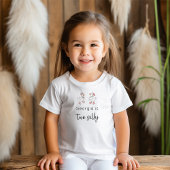 Twee domme gans roze verjaardag kinder shirts
