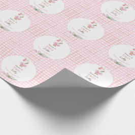 Twee Domme Ganzen 2de Verjaardag Roze Cadeaupapier